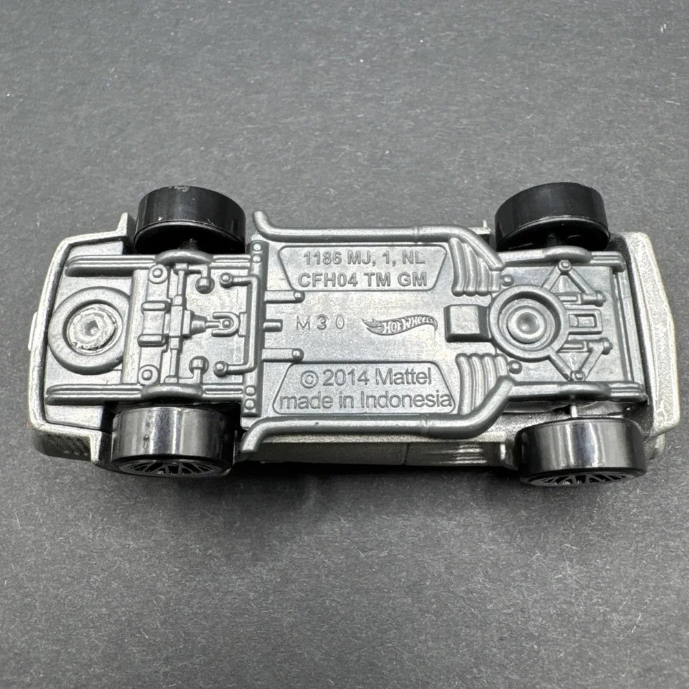 2014 Hot Wheels Gray Convertible, Made‎ in Indonesia
